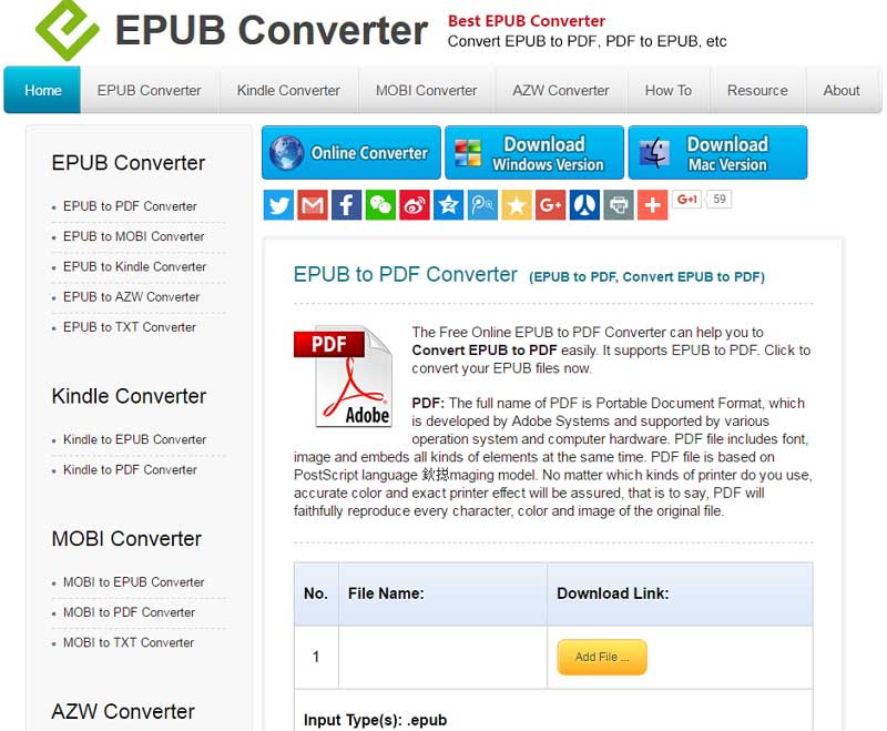 convert epub to pdf for mac